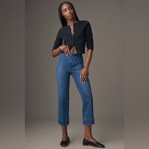 Pilcro Anthropologie Slim 70s High-Rise Crop Flare Jeans Women’s 28